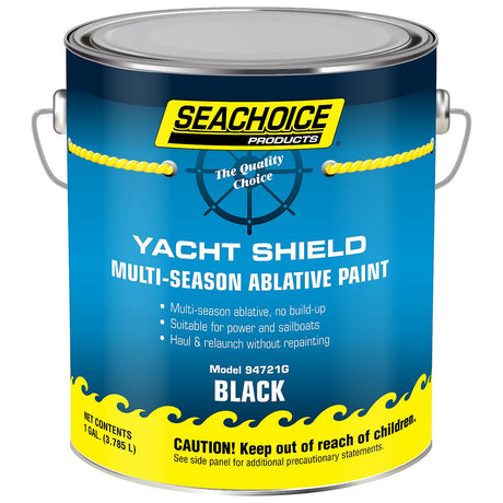 Seachoice 94721G Yacht Shield Multi-Season Antifouling Paint, Black, 1 Gallon - YPM179/1 - official Seachoice product image 5