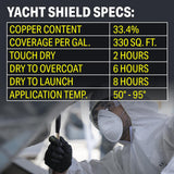 Seachoice 94721G Yacht Shield Multi-Season Antifouling Paint, Black, 1 Gallon - YPM179/1 - official Seachoice product image 7
