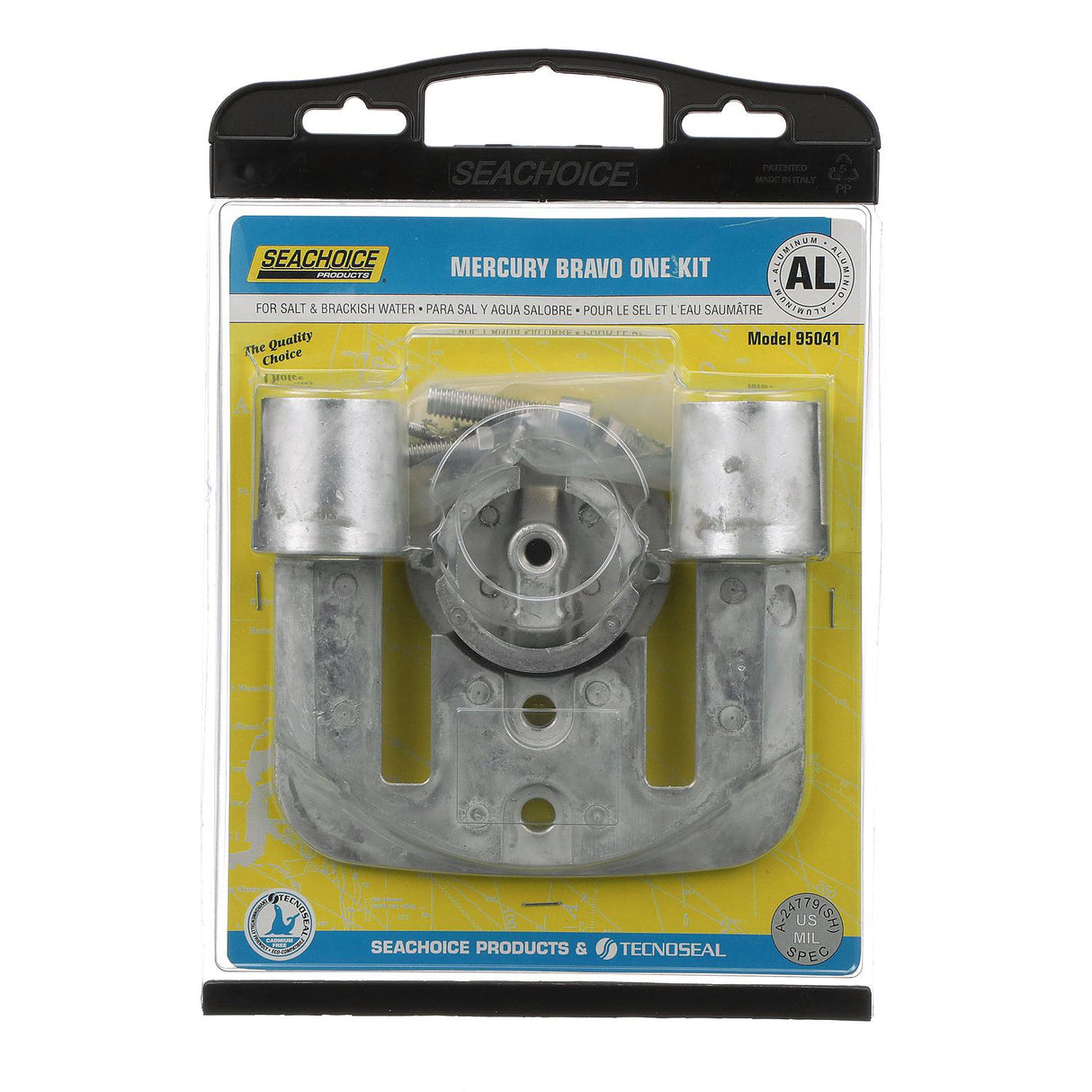 Seachoice 95041 Anode Kit, Mercruiser Bravo One, Aluminum, Cadmium-Free, Environmentally Friendly - 50-95041 - official Seachoice product image 3