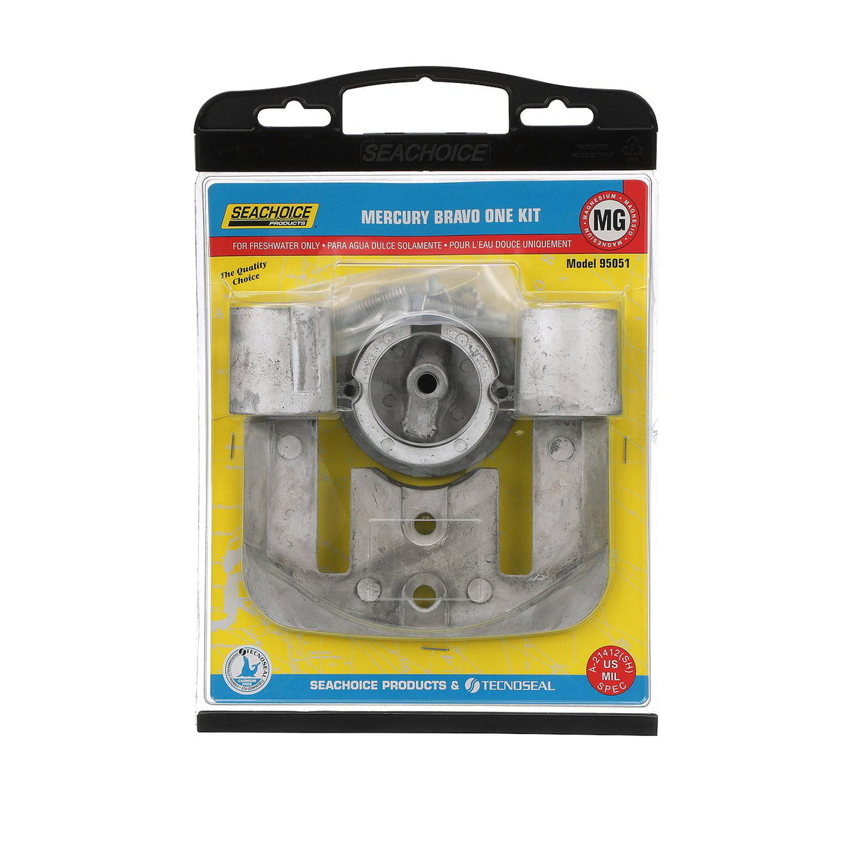 Seachoice 95051 Anode Kit, Mercruiser Bravo One, Magnesium, Fresh Water Use, Cadmium-Free, Environmentally Friendly - 50-95051 - official Seachoice product image 3