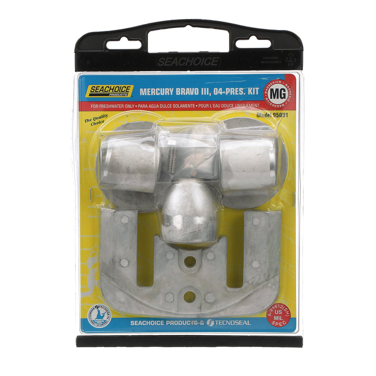 Seachoice 95091 Anode Kit, Mercruiser Bravo III (2004-Present), Magnesium Fresh Water Use, Cadmium-Free, Environmentally Friendly - 50-95091 - official Seachoice product image 3