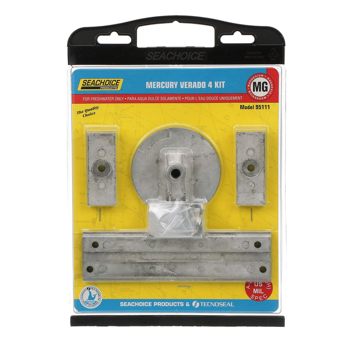 Seachoice 95111 Magnesium Anode Kit For 4 Cylinder Mercury Verado - 50-95111 - official Seachoice product image 3
