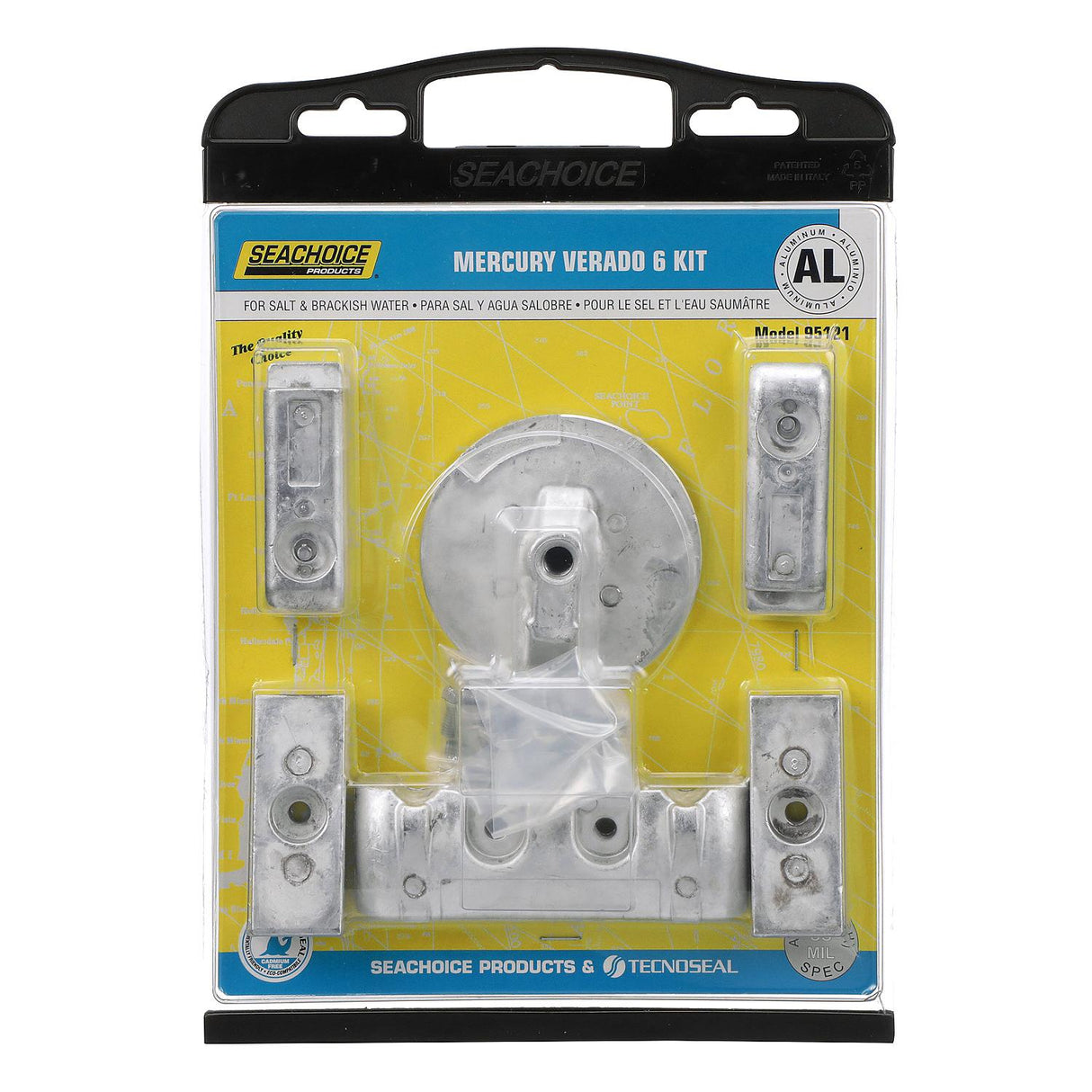 Seachoice 95121 Anode Kit, Mercury Verado 6-Cylinder, Aluminum - 50-95121 - official Seachoice product image 3