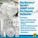 Seachoice 95133 Aluminum Anode Kit For Mercury Verado 350 2.6 L6 Pro Torpedo - 95133 - official Seachoice product image 6