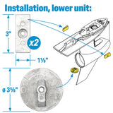 Seachoice 95133 Aluminum Anode Kit For Mercury Verado 350 2.6 L6 Pro Torpedo - 95133 - official Seachoice product image 9