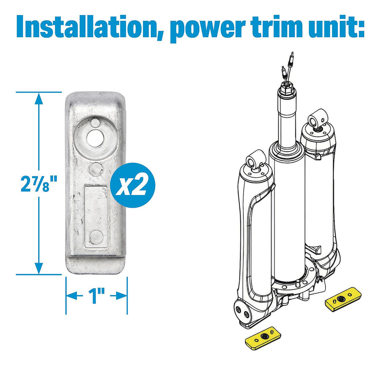 Seachoice 95133 Aluminum Anode Kit For Mercury Verado 350 2.6 L6 Pro Torpedo - 95133 - official Seachoice product image 5