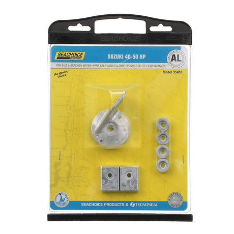 Seachoice Anode Kit, Suzuki 40-50hp, Aluminum, Cadmium-Free, Environmentally Friendly - 50-95451 - official Seachoice product image 3