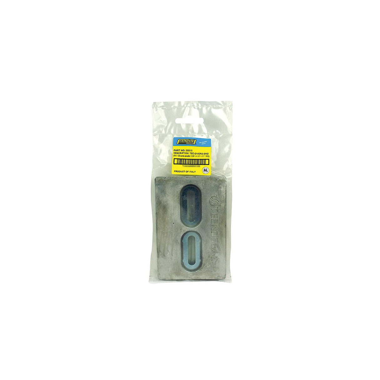 Seachoice Hull Plate Anode, Aluminum, 12 in. X 5 in. X 1 in. - 95617 - official Seachoice product image 6