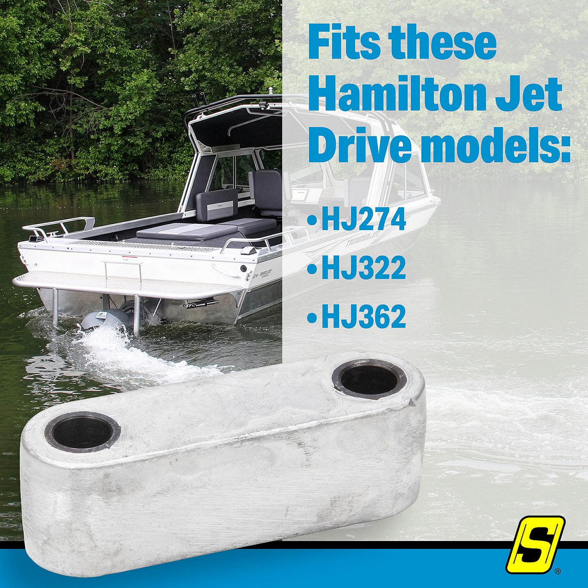 Seachoice 95639 Hamilton Jet Drive Anode, Fits: HJ274; HJ322; HJ362 - 95639 - official Seachoice product image 3