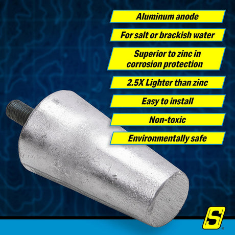 Seachoice 95646 Hamilton Jet Drive Anode, Fits: HJ274; HJ322/362 - 95646 - official Seachoice product image 3