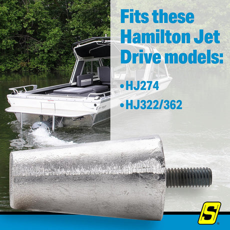 Seachoice 95646 Hamilton Jet Drive Anode, Fits: HJ274; HJ322/362 - 95646 - official Seachoice product image 5