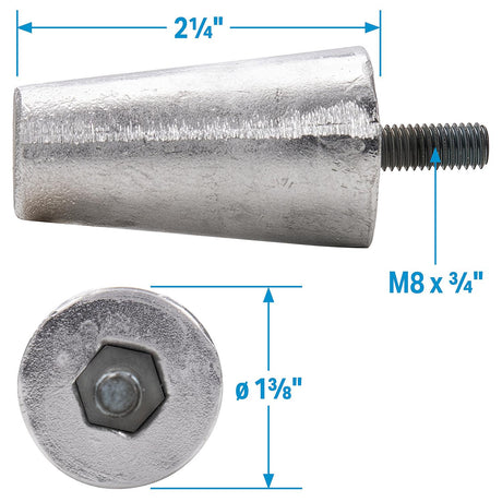Seachoice 95646 Hamilton Jet Drive Anode, Fits: HJ274; HJ322/362 - 95646 - official Seachoice product image 4