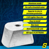 Seachoice 95648 Hamilton Jet Drive Anode, Fits: HM461 - 95648 - official Seachoice product image 7