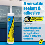 Seachoice 96941 Silicone Sealant Clear 10.1oz. - 50-96941 - official Seachoice product image 7
