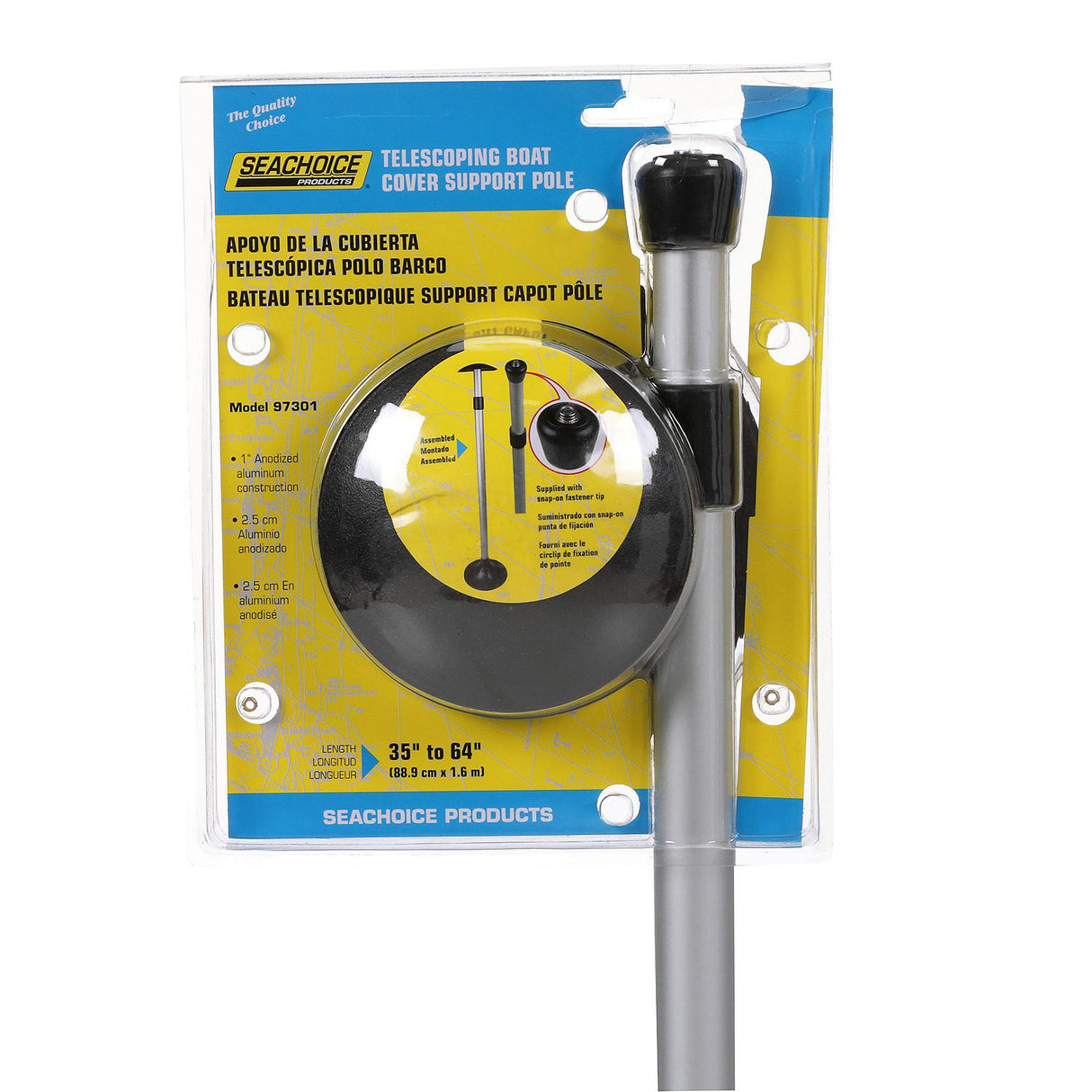 Seachoice Boat Cover Support Pole With Base, Adjustable Height 35-64 In. - 97301 - official Seachoice product image 5
