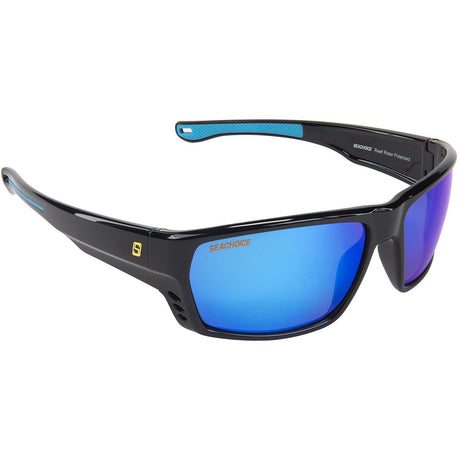 Seachoice 98800 "Reef Rider" Polarized Sunglasses, Frame: Shiny Black, Lens: Blue Mirror - YP120409000000 - image 2