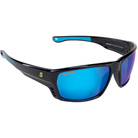 Seachoice 98800 "Reef Rider" Polarized Sunglasses, Frame: Shiny Black, Lens: Blue Mirror - YP120409000000 - image 1