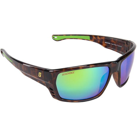 Seachoice 98801 "Reef Rider" Polarized Sunglasses, Frame: Tortoise , Lens: Green Mirror - YP120409000000 - image 2