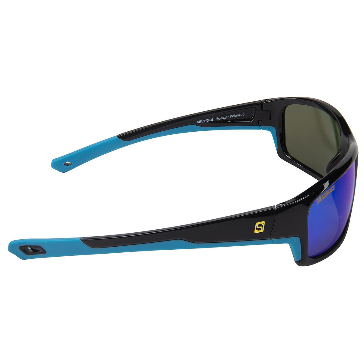 Seachoice 98803 "Voyager" Polarized Sunglasses, Frame: Shiny Black, Lens: Blue Mirror - YP120683000000 - image 3