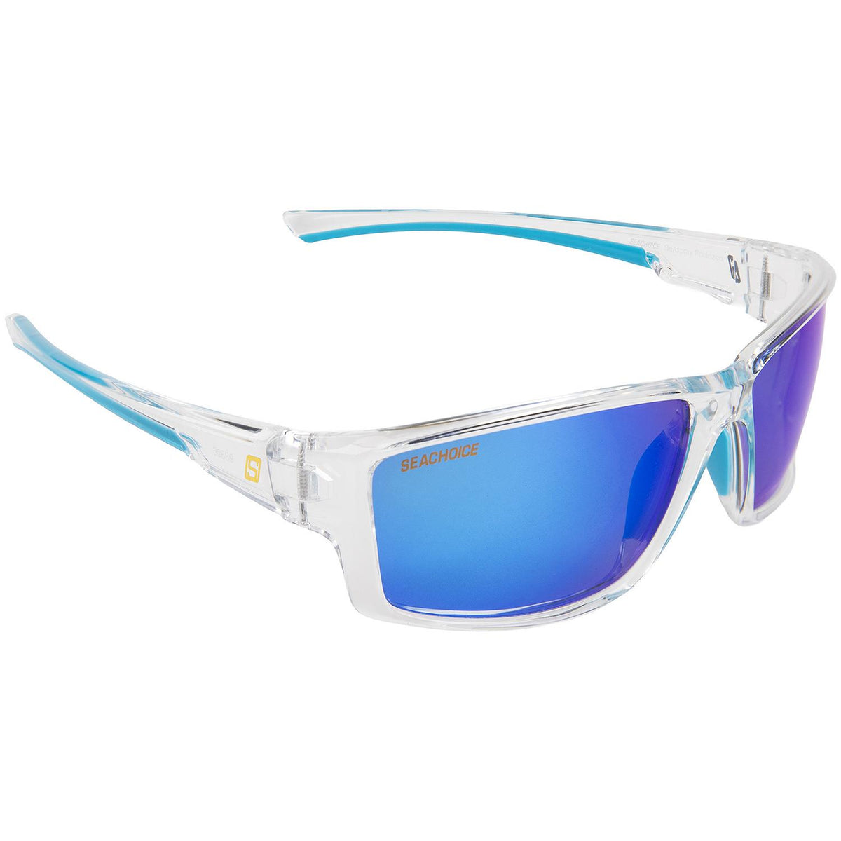 Seachoice 98806 "Seaspray" Polarized Sunglasses, Frame: Shiny Clear, Lens: Blue Mirror - A182272000000 - image 2
