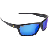 Seachoice 98810 "Sentry" Polarized Sunglasses, Frame: Shiny Black, Lens: Blue Mirror - YPA84038007000 - image 2