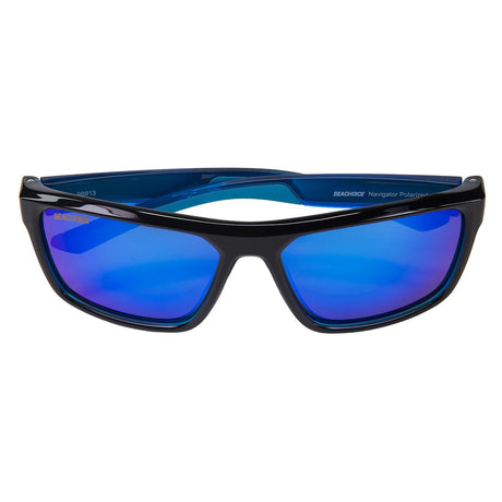 Seachoice 98813 "Navigator" Polarized Sunglasses, Frame: Shiny Black/Black Backspray, Lens: Blue Mirror - YP120212000000 - image 5