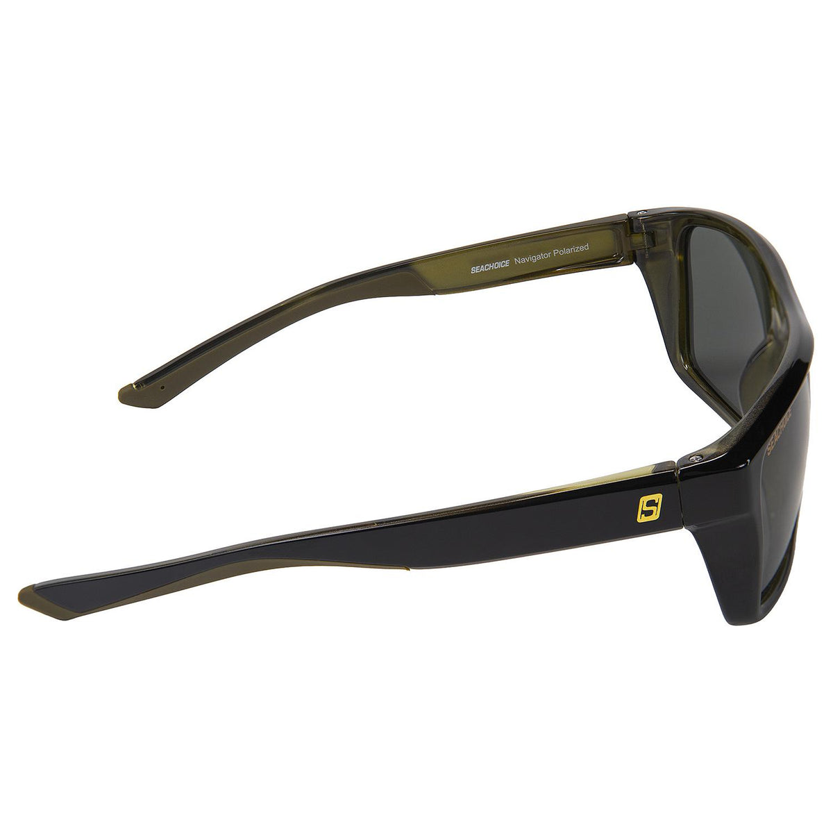 Seachoice 98814 "Navigator" Polarized Sunglasses, Frame: Shiny Black/Green Backspray, Lens: Grey - YP120212000000 - image 2