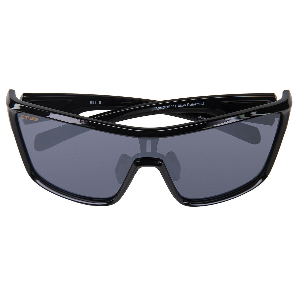 Seachoice 98819 "Nautilus" Polarized Sunglasses, Frame: Shiny Black, Lens: Full Silver Mirror - YP120732000000 - image 5