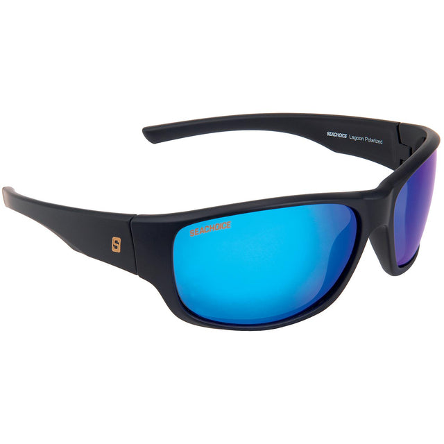 Seachoice 98825 "Lagoon" Polarized Sunglasses, Frame: Matte Black, Lens: Green Mirror - YPA81133005000 - image 1