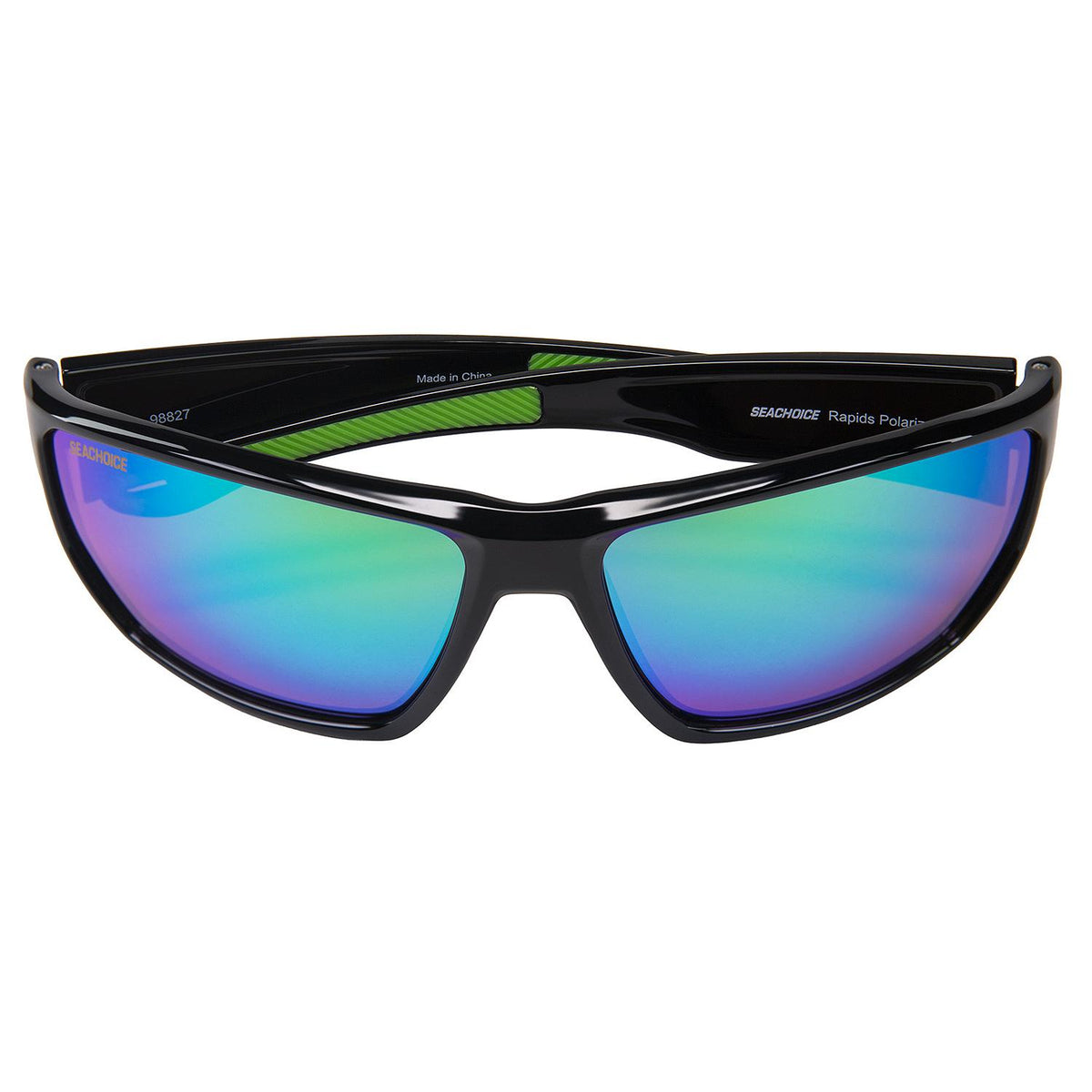 Seachoice 98827 "Rapids" Polarized Sunglasses, Frame: Shiny Black, Lens: Green Mirror - YP120481000000 - image 6