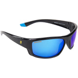 Seachoice 98831 "Cascades" Polarized Sunglasses, Frame: Shiny Black, Lens: Blue Mirror - YP121032000000 - image 2