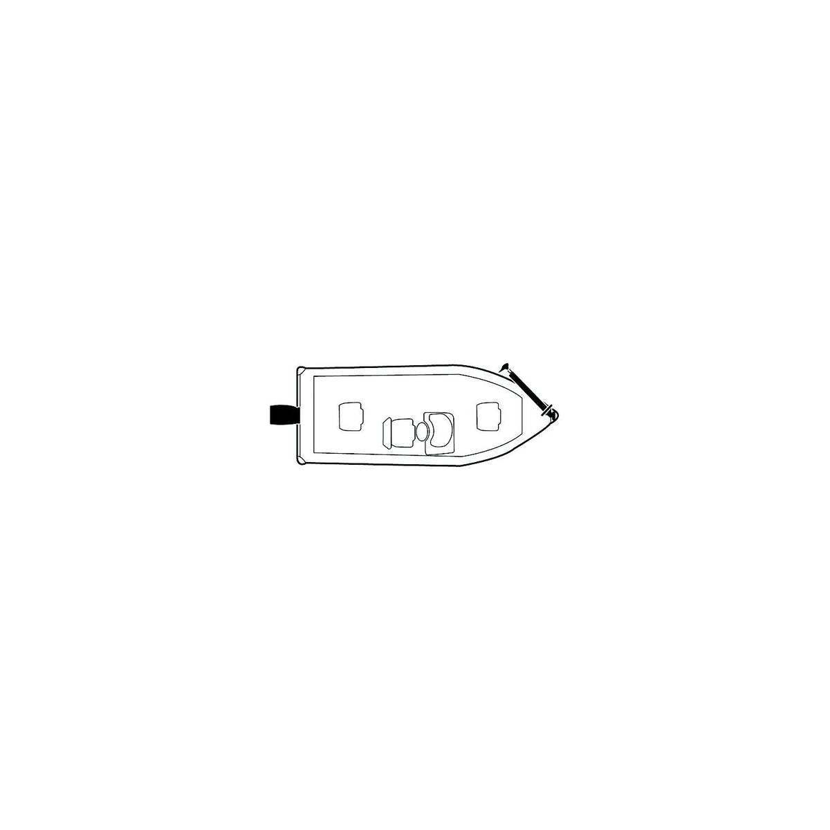 Carver Covers Carver 79001 Flex-Fit PROâ¢ V-Hull fishing boat, Slate Gray - 79001 - official Carver by Covercraft product image 4