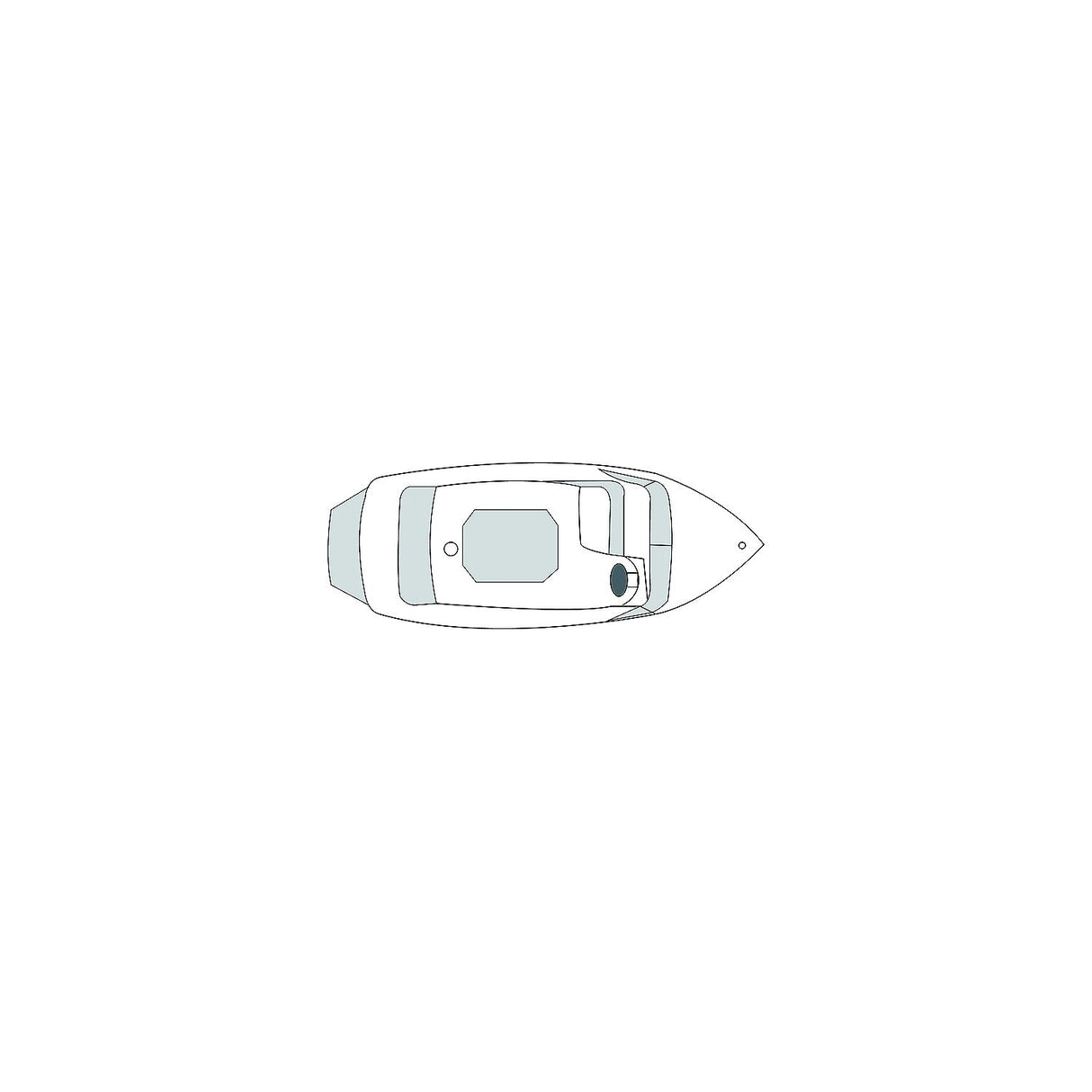 Carver Covers Carver 79003 Flex-Fit PROâ¢ Poly-Flex II Fish & Ski Boats I/0 or O/B, Slate Gray - 79003