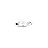 Carver Covers Carver 79003 Flex-Fit PROâ¢ Poly-Flex II Fish & Ski Boats I/0 or O/B, Slate Gray - 79003 - official Carver by Covercraft product image 3
