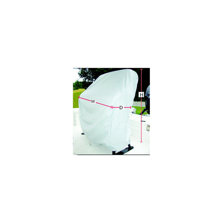 Carver Poly-Flex II Universal Leaning Post Cover - 47"H x 41"W x 24"D - Grey [84013F-10] - official Carver by Covercraft product image 2