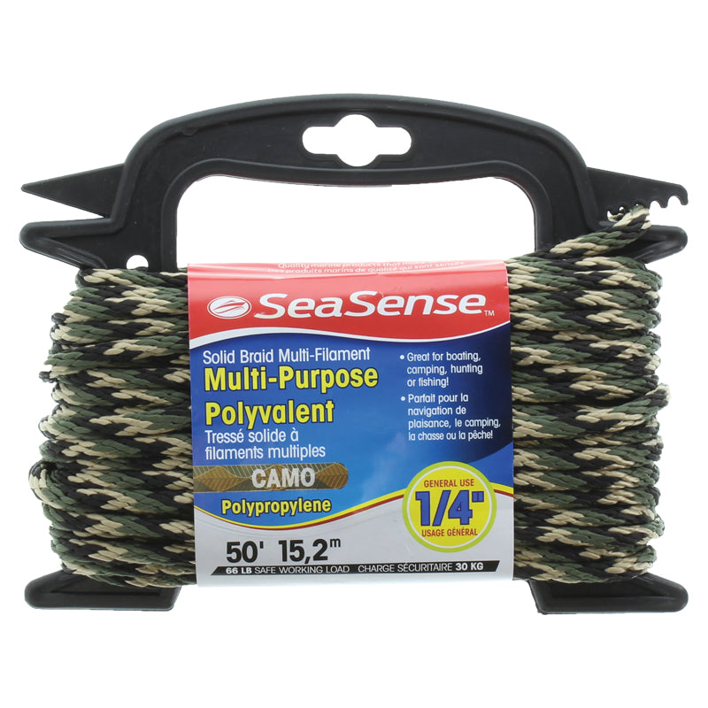 Seasense Diamond Braid Multi-Filament Polypropylene (MFP) Rope (Camouflage, Diameter 1/4", Length 50') - 50012899 - image 5