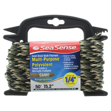 Seasense Diamond Braid Multi-Filament Polypropylene (MFP) Rope (Camouflage, Diameter 1/4", Length 50') - 50012899 - image 5