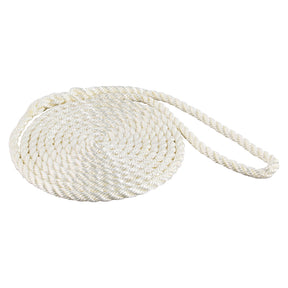 Seasense Three-Strand Twisted Nylon Dock Line (White, Diameter 3/8", Length 10') - 50012980 - image 1