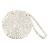 Seasense Three-Strand Twisted Nylon Dock Line (White, Diameter 3/8", Length 20') - 50012982 - image 2