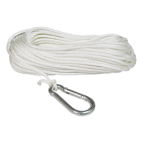 Seasense Solid Braid Nylon Anchor Line (White, Diameter 3/16", Length 75') - 50013049 - image 1