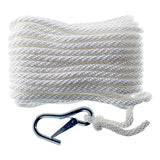 Seasense Solid Braid Multi-Filament Polypropylene (MFP) Anchor Line (White, Diameter 3/8", Length 50') - 50013056 - image 1