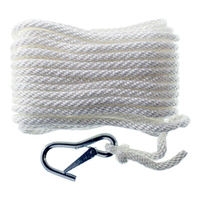 Seasense Solid Braid Multi-Filament Polypropylene (MFP) Anchor Line (White, Diameter 3/8", Length 50') - 50013056 - image 1