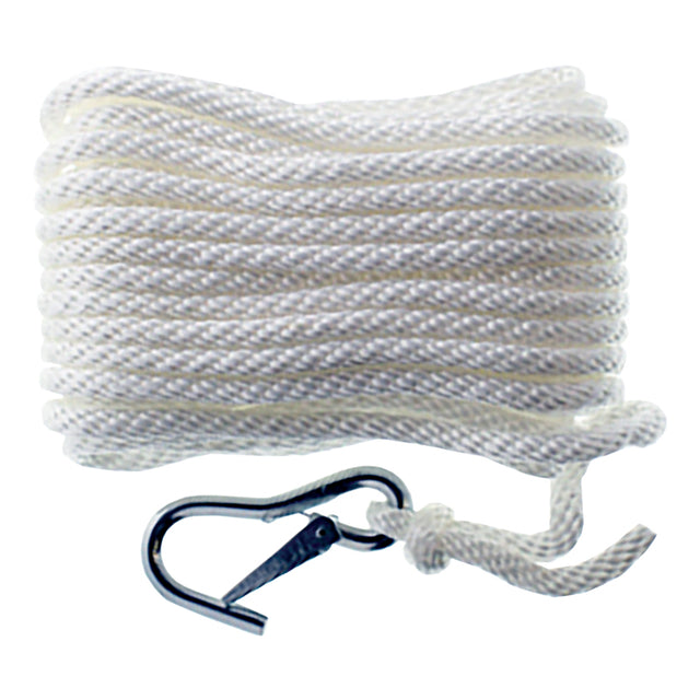 Seasense Solid Braid Multi-Filament Polypropylene (MFP) Anchor Line (White, Diameter 3/8", Length 50') - 50013056 - image 1