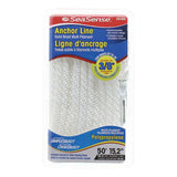 Seasense Solid Braid Multi-Filament Polypropylene (MFP) Anchor Line (White, Diameter 3/8", Length 50') - 50013056 - image 2