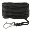 Seasense Solid Braid Multi-Filament Polypropylene (MFP) Anchor Line (Black, Diameter 3/8", Length 50') - 50013059 - image 1