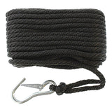 Seasense Solid Braid Multi-Filament Polypropylene (MFP) Anchor Line (Black, Diameter 3/8", Length 50') - 50013059 - image 1