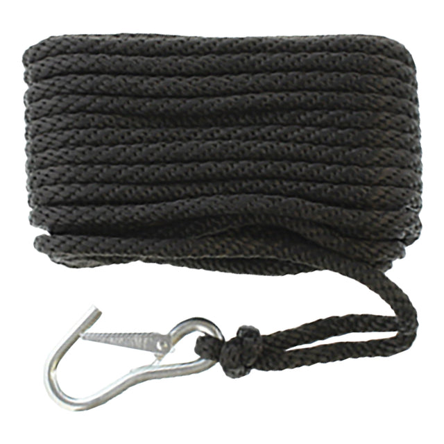 Seasense Solid Braid Multi-Filament Polypropylene (MFP) Anchor Line (Black, Diameter 3/8", Length 50') - 50013059 - image 1