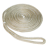 Seasense Premium Double Braid Nylon Dock Line (Gold/White, Diameter 3/8", Length 20') - 50013061 - image 1