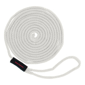 Seasense Solid Braid Multi-Filament Polypropylene (MFP) Dock Line with Chafe Guard (White, Diameter 3/8", Length 15') - 50013107 - image 1