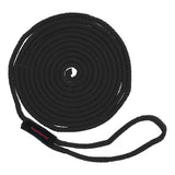 Seasense Solid Braid Multi-Filament Polypropylene (MFP) Dock Line with Chafe Guard (Black, Diameter 1/2", Length 15') - 50013113 - image 2